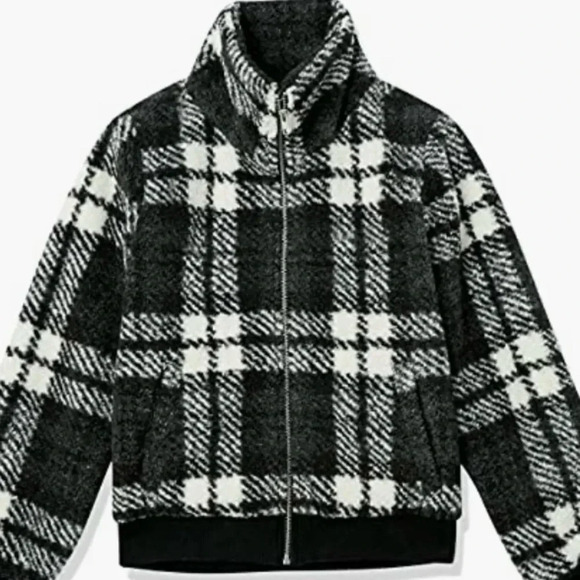 NWT Women’s Teddy Faux Shearling Funnel Collar Jacket - Picture 2 of 8